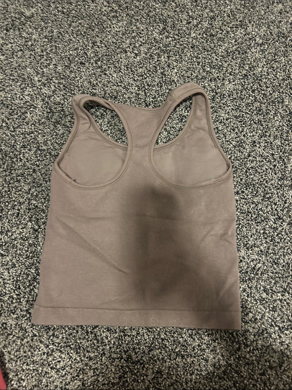 Target Ribbed Racerback Tank Crop - Brown Taupe - Picture 2 of 2